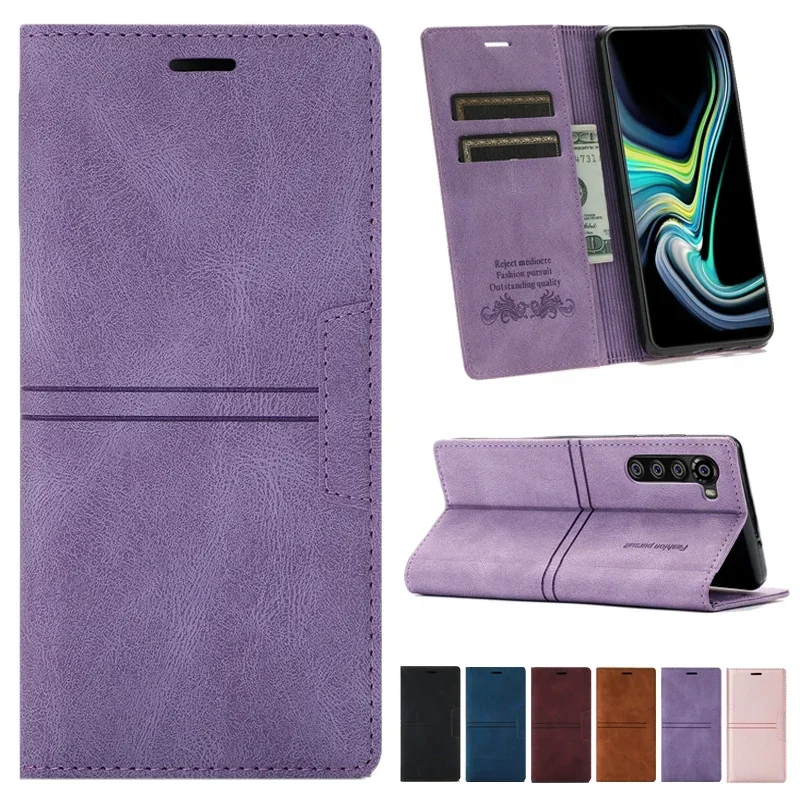 Premium Wallet Magnetic Leather Cover