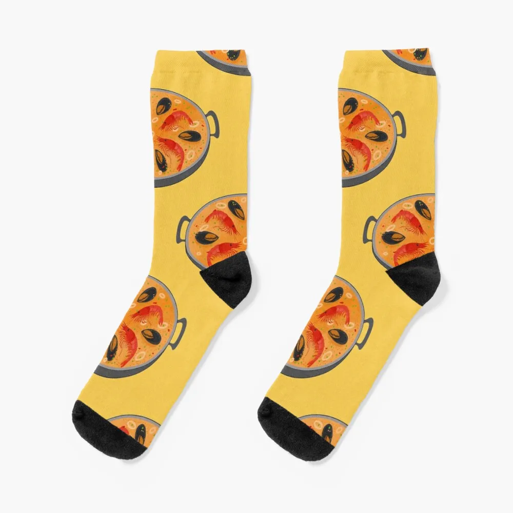 Paella pattern Socks Sports Socks Man