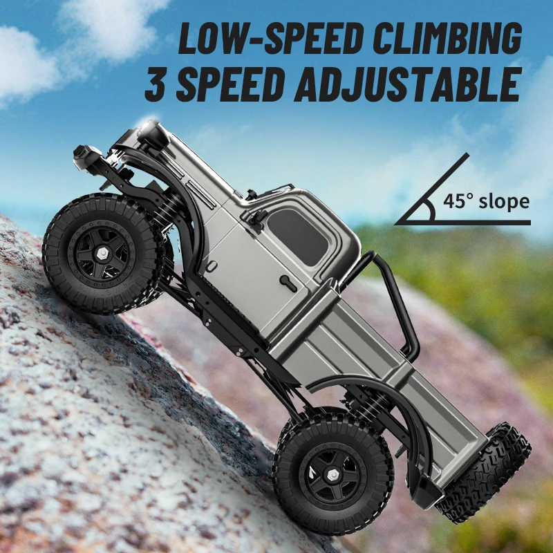 JJRC C8813 RC Pick-up Truck 2.4G 4WD RC Car Climbing Off-Road Vehicle Simulation Model RC Crawler Car Toys Gift for Kids Adult 4