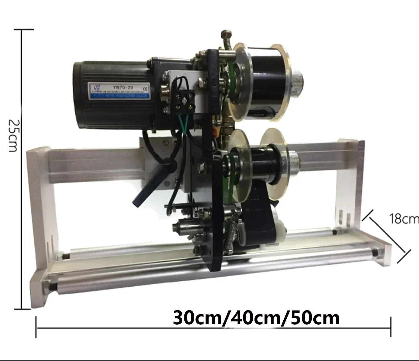 HP-241G Automatic Thermal Transfer Ribbon Coding Machine 110V/220V | Electric Date Batch Code Printer for Packaging Bags detail image 4