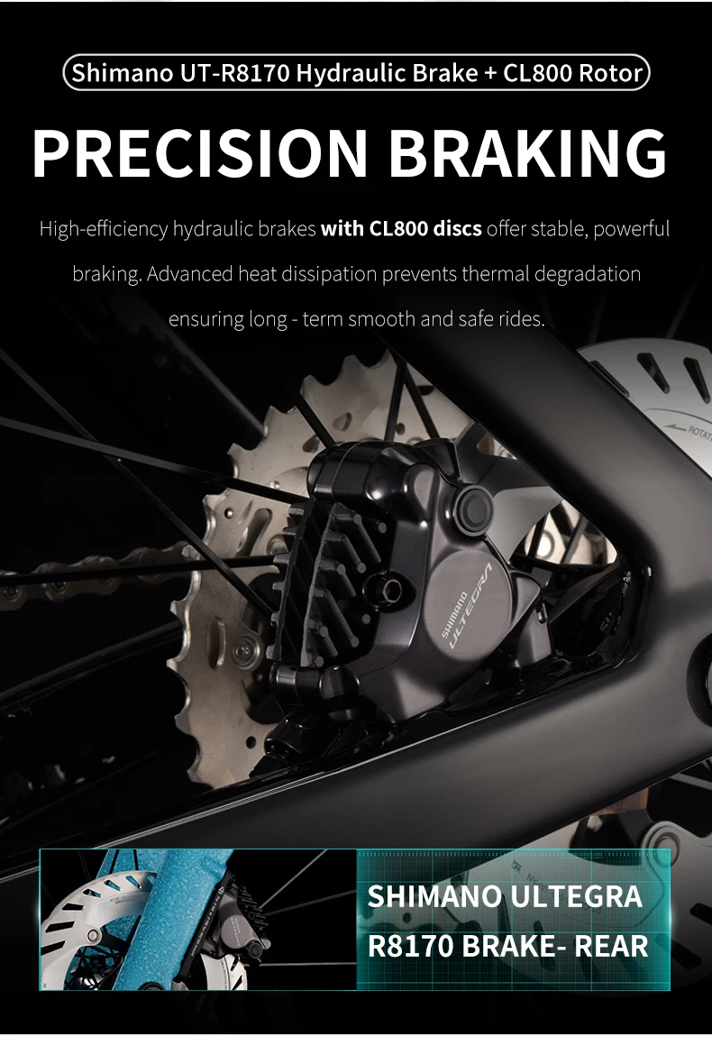 SAVA nueva hoja SLR8 C60 bicicleta de carretera de fibra de carbono, bicicleta DI2 para adultos 700C con componentes SHIMANO ULTEGRA Di2 R8170 bicicleta de carreras de alta gama