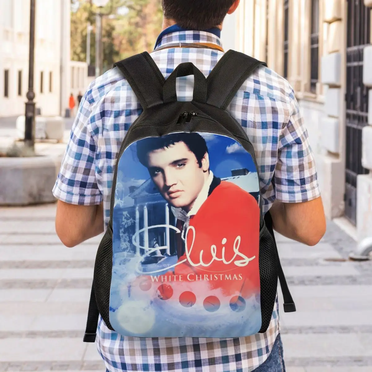 

Elvis Presley Travel Laptop Backpack Bookbag Casual Daypack College School Computer Bag for Women & Men
