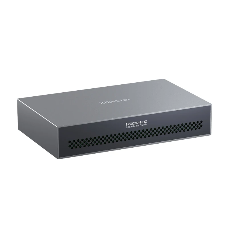 XikeStor 2.5G 심플 매니지드 8포트 2.5G RJ45 1포트 10G SFP+ VLAN/포트 통합 원클릭 레스트
