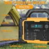 Solar Generator 300W Portable Power Station with 100W Foldable Solar Panel 294Wh Lithium Battery 120V/300W AC Outlet 4