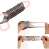 Male Penis Sleeve Extender Enlarger with Ball Loop Stretchy Silicone Open Ended Sex Toys for Couples 1