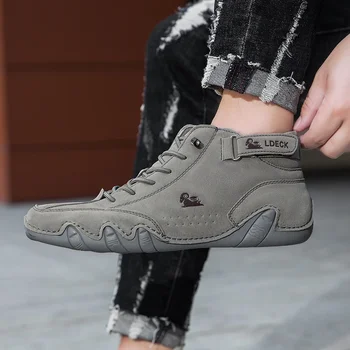 أحذية رجالية عالية الجودة مريحة عالية الجودة عصرية ناعمة سوليد أحذية عارية متعددة الوظائف متينة على الطراز الإيطالي أحذية رجالية 5