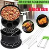 8pcs Air Fryer Accessories Set for Gowise, Phillips, Cozyna, Secura - Fit all Airfryer 3.7-5.8QT 1