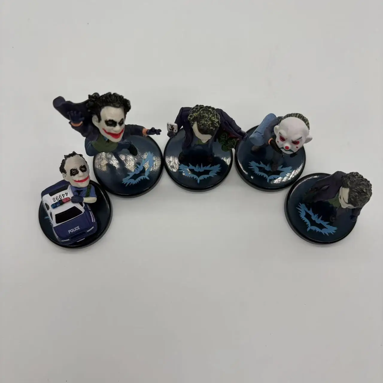 Lot De 5 Figurines Joker PVC - Collection Cinéma - Tailles De 6 à 10 Cm - Neuf