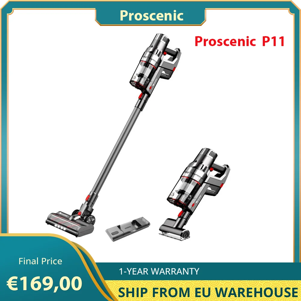 Proscenic P11 25KPa Cordless Bagless Stick Vacuum Cleaner Suction with  Carpet Boost Wet Dry Vacuum Mop with Charge Dock - AliExpress