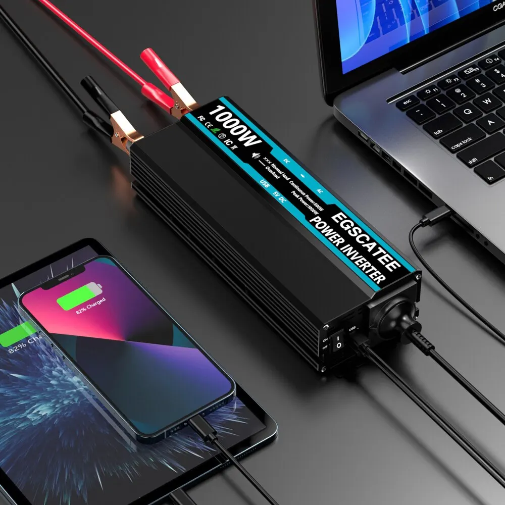Car Power Inverter Modified Sine Wave DC 12V to AC 220V 230V Transformer EU Socket Converter Car Charger Vehicle Inverter Car Converter Inverter Car Charger Car Inverter Car Power Converter Power Inverter