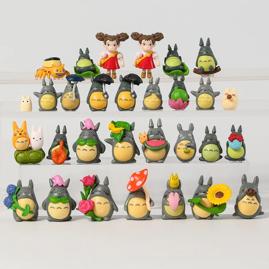 Totoro Miniature PVC Figure Collection Set - 30pc