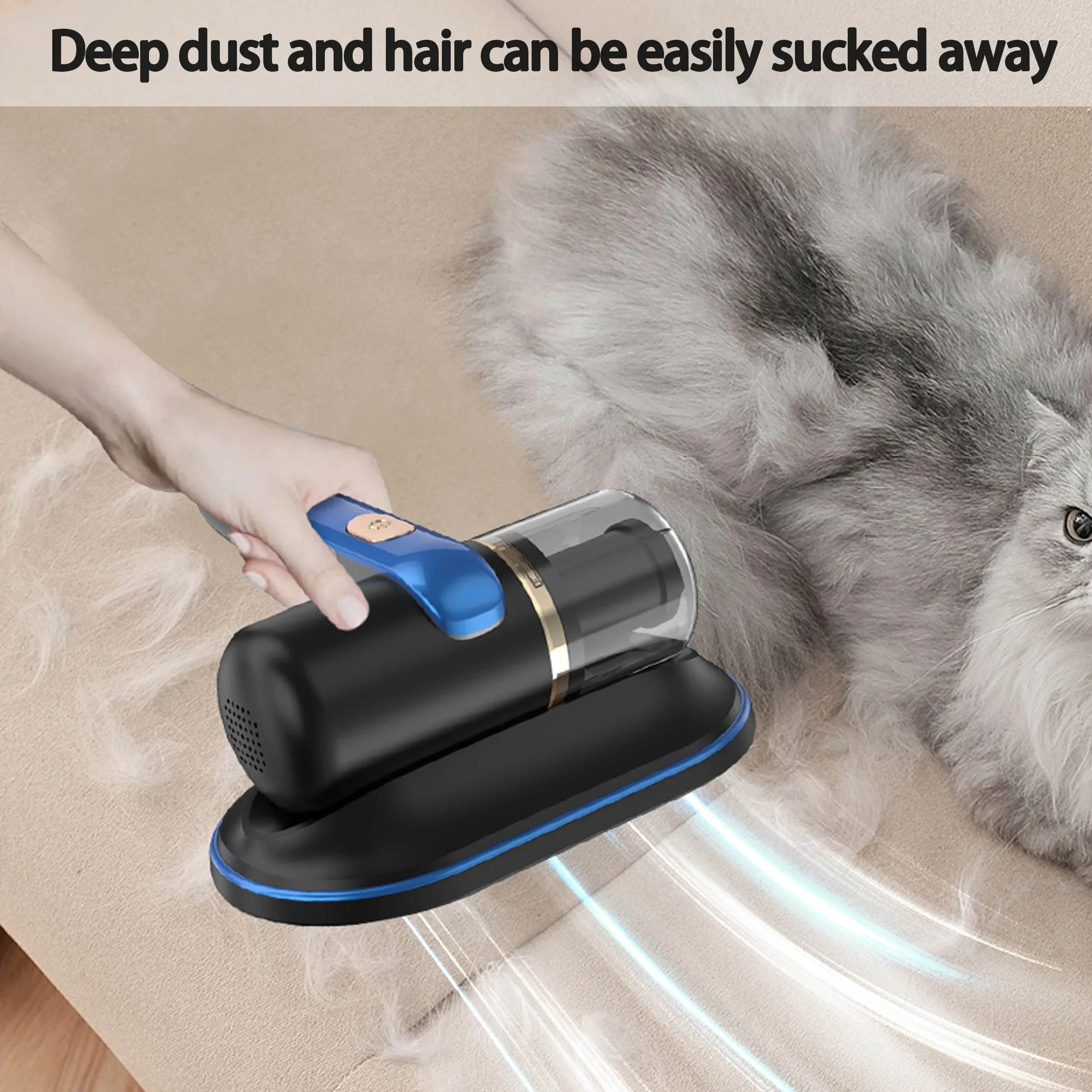 hand-held bed vacuum cleaner rechargeable mattress vacuum cleaner mattress vacuum cleaner uv sanitizing for Pillows Cribs Sofa 6
