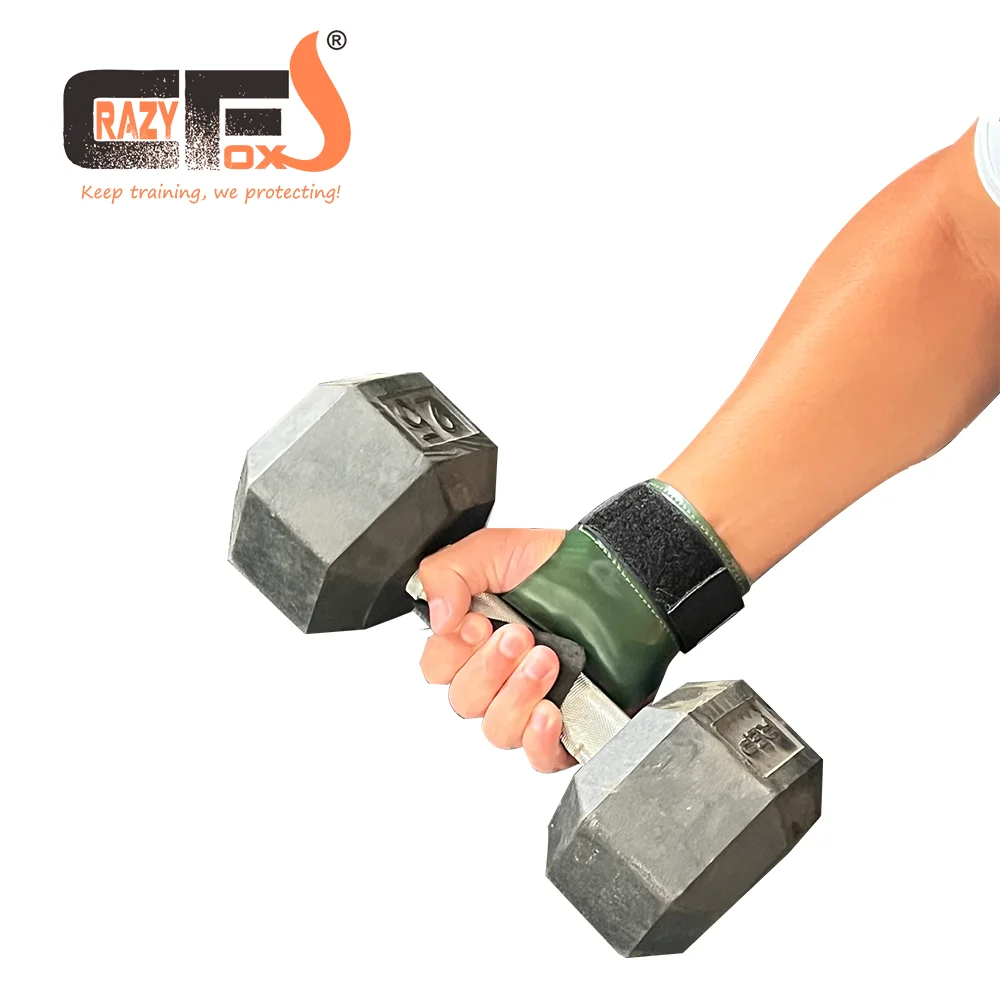 Rubber chalk free weight Lifting Grips Heavy Duty Straps Alternative Power Lifting Hooks for Deadlift Wrist Support Calleras 5