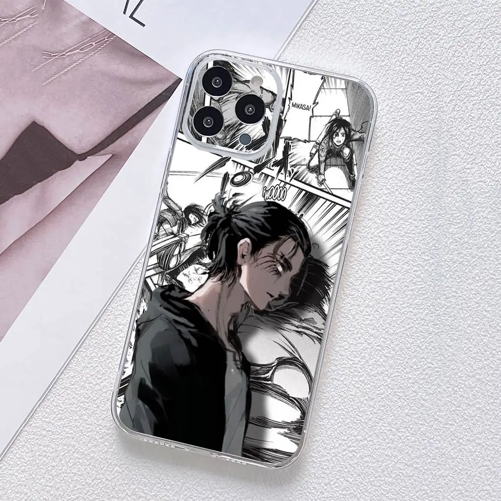 Attack on Titan Eren & Levi Soft Phone Cover