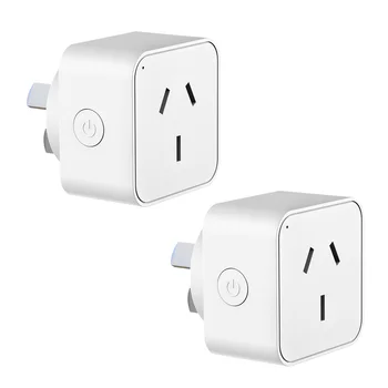 AU smart WiFi plug and socket, with energy monitor, voice control Alexa/ Google, remote control and timer 2.4GH 16A