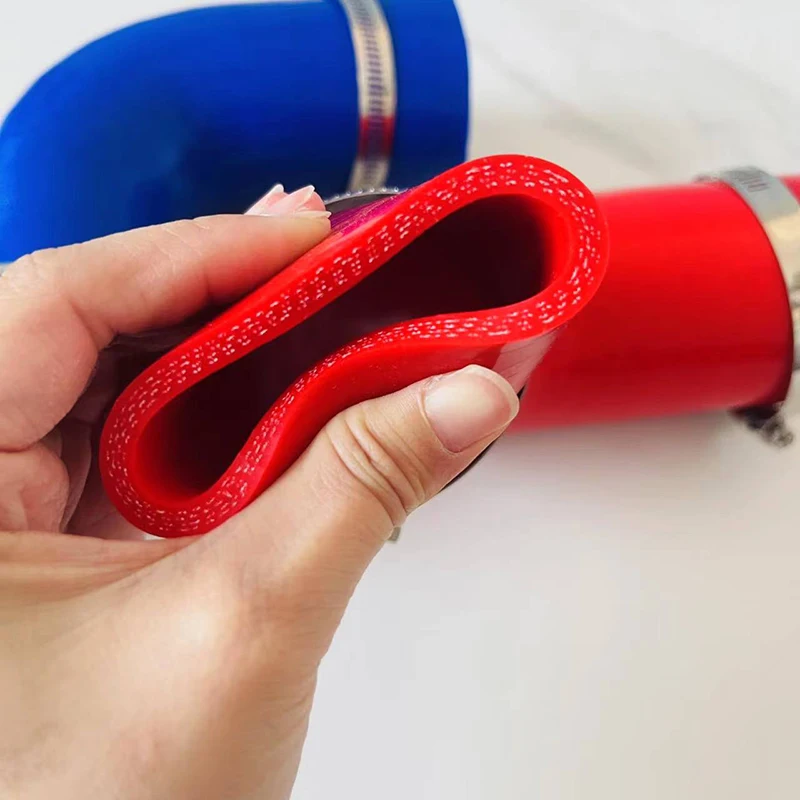 Silicone Tube 90 Degree Reducer Silicone Flexible Hose Variable Diameter Air Intake High Pressure 2 clamp