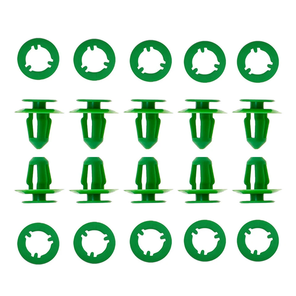 

For Mercedes-benz For Sprinter W906 W63 For VITO 10pcs Car Interiors Door Trim Panel Clip Green Nylon Fastener Clips