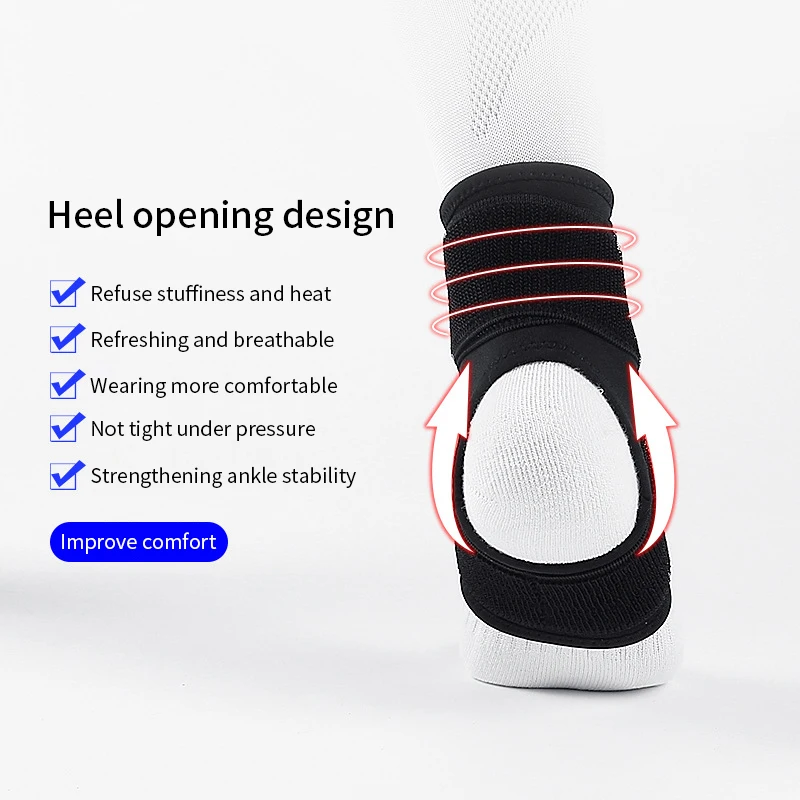 Outdoor Basketball Soccer Running Fitness Compression Bandage Ankle Sprain Sprain Protector 1Pcs
