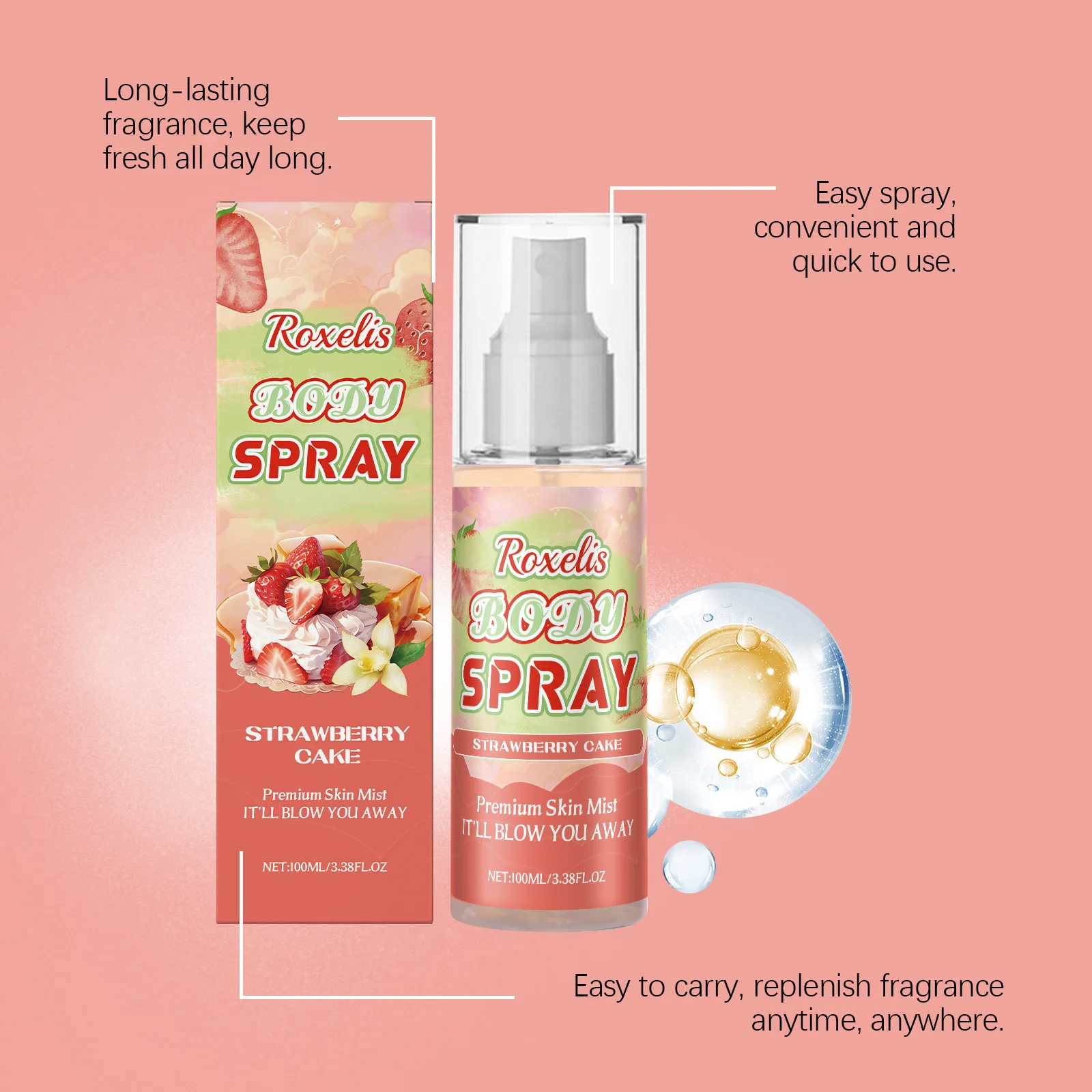 Roxelis juicy strawberry cake bodymist hydraterend_voghion.com