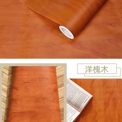 Waterproof Self - Adhesive Wood Vinyl Wallpaper for Modern Furniture and Decor (Koa wood)