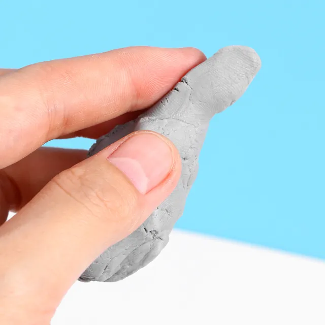 6Pcs Kneaded Art Eraser Set Grey Reusable Sketch Eraser for Charcoal Pencil Pastel Drawing Blending Smudging Cleaning Photos 1