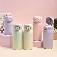 Pop-up Lock Mini Thermos Cup 304 Stainless Steel 200/350ml Insulated Pocket Cup Small Capacity Vacuum Flask Hot/ice Water 1
