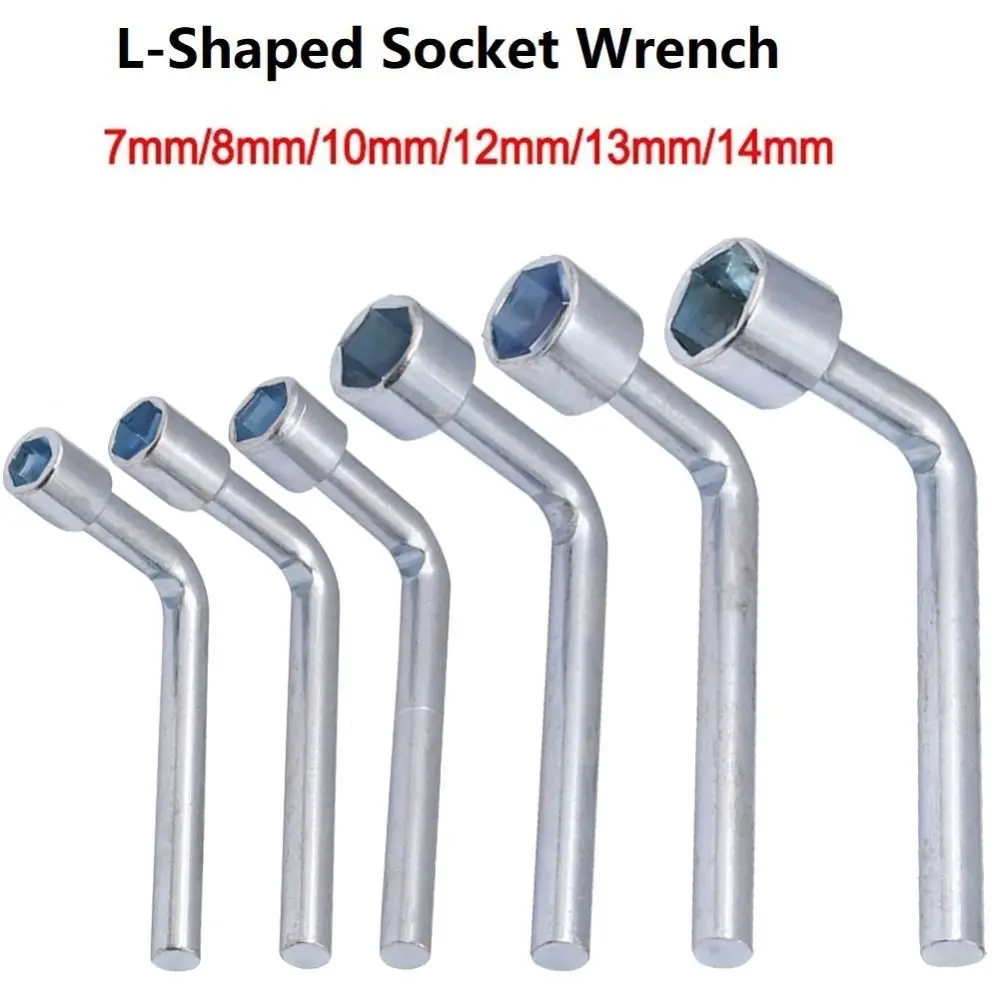 L자형 소켓 렌치 육각 슬리브 육각 키 스패너, 실용적인 핸드 수리 도구, 유지 보수 도구, 7mm, 8mm, 10mm, 12mm, 13mm, 14mm