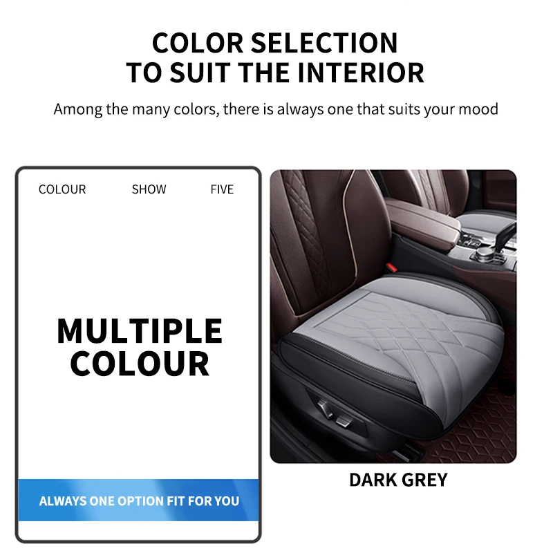 PU Leather Car Seat Cover Anti Slip Universal Auto Seat Protector