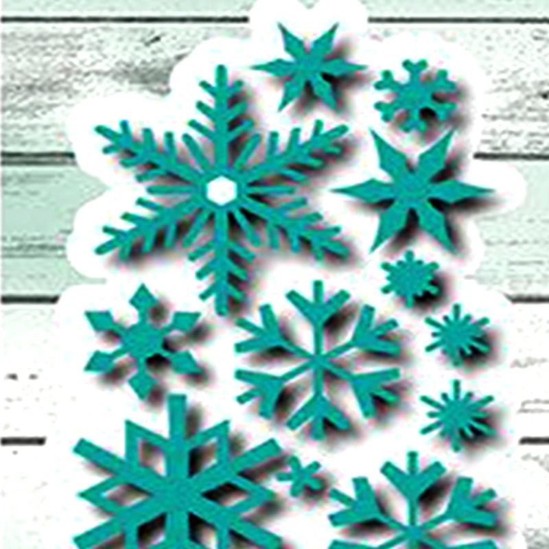 Winter Snowflake Panels Metal Cutting Dies Embossing Stencils Diy Scrapbooking 