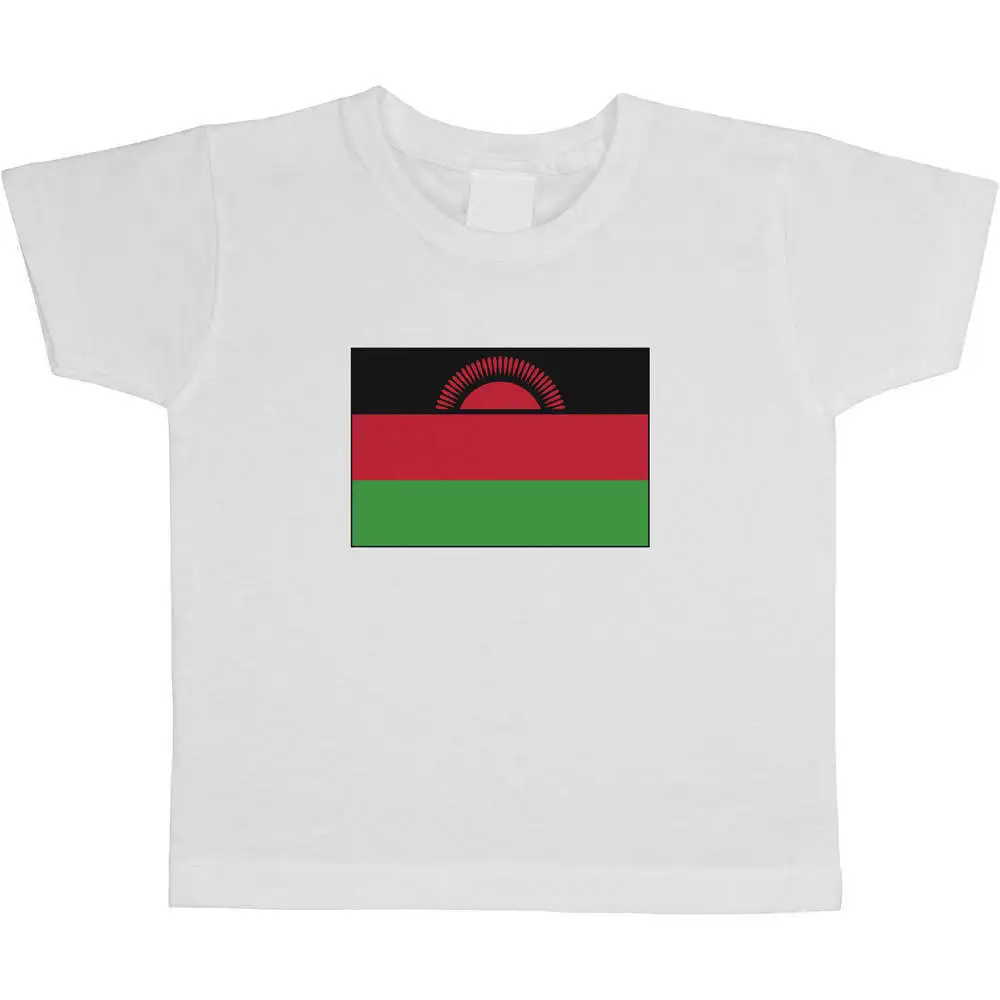 

Детские/Детские футболки с флагом Малави, летние футболки из 100% хлопка с короткими рукавами для мальчиков и девочек