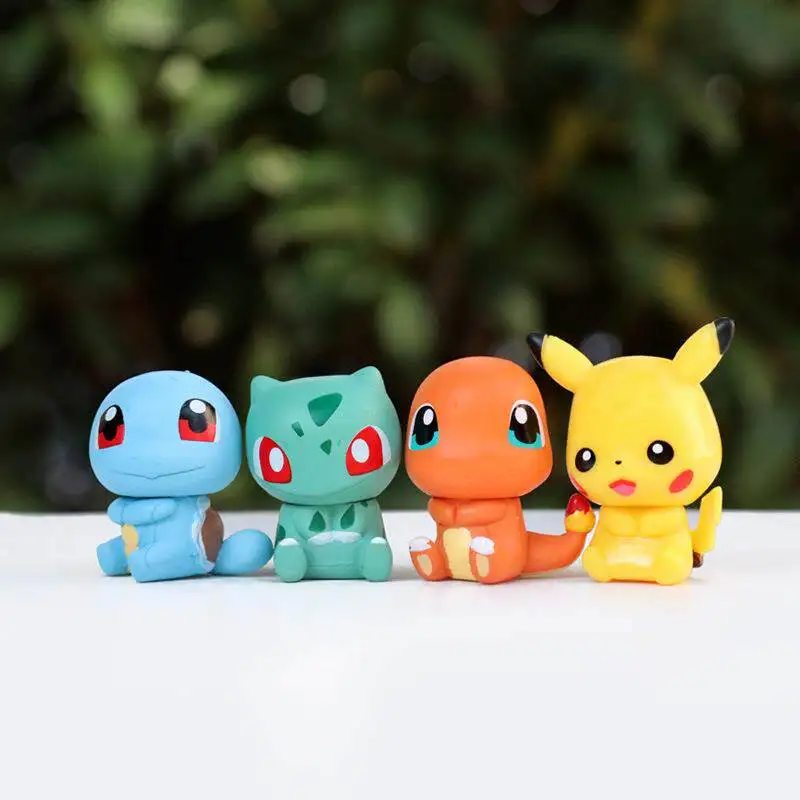 Set of 6 Q-Version Cartoon Anime Action Figures