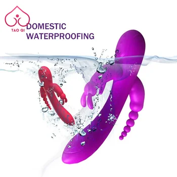 3 In 1 G-Spot Auto-scaling 10 Speed Vibrators for Women Anal Dildo Vibrating Clitoris Vagina Massager Adults 18 Sex Toys 3