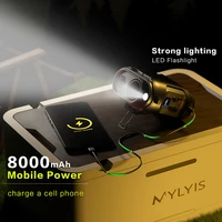 Ventilateur de ceinture portable 2025 – Nouvelle version améliorée, ventilateur personnel à pince 5 vitesses mains libres avec lampe de poche pour camping en extérieur 3