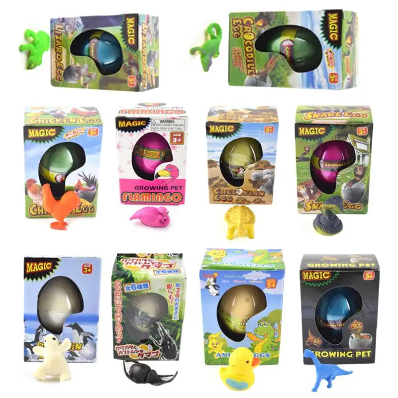 1pcs Magic Dinosaur Eggs Hatching In Water Growing Dinosaur Egg Animal Breeding Educational Toys For Children Kids Gifts
