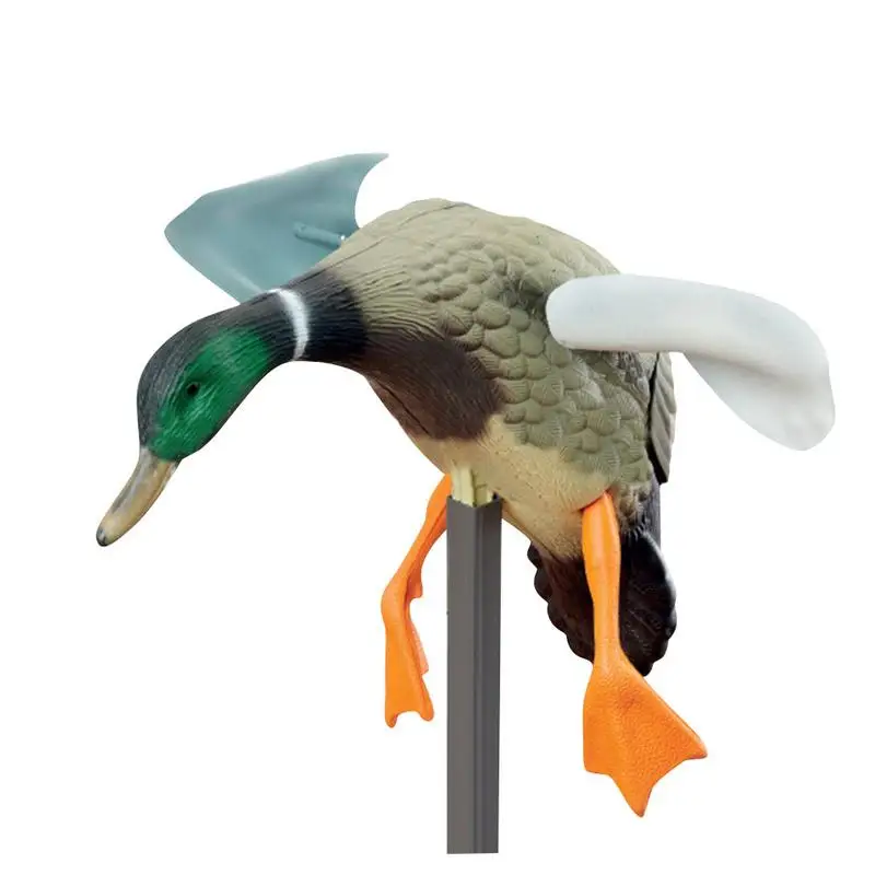 Anatre Volanti Elettriche All'Aperto Decoy Garden Mallard Wind Powered Motion Duck Decoy Con Telecomando Del Piede Di Supporto Per La Caccia