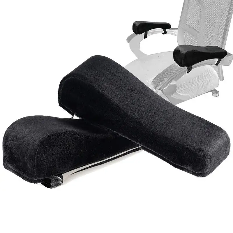 

Arm Rest Pillow Comfortable Armrest Elbow Pillow 2Pcs Widen Thicken Ergonomic Chair Arm Pads With Memory Foam For Office Chairs