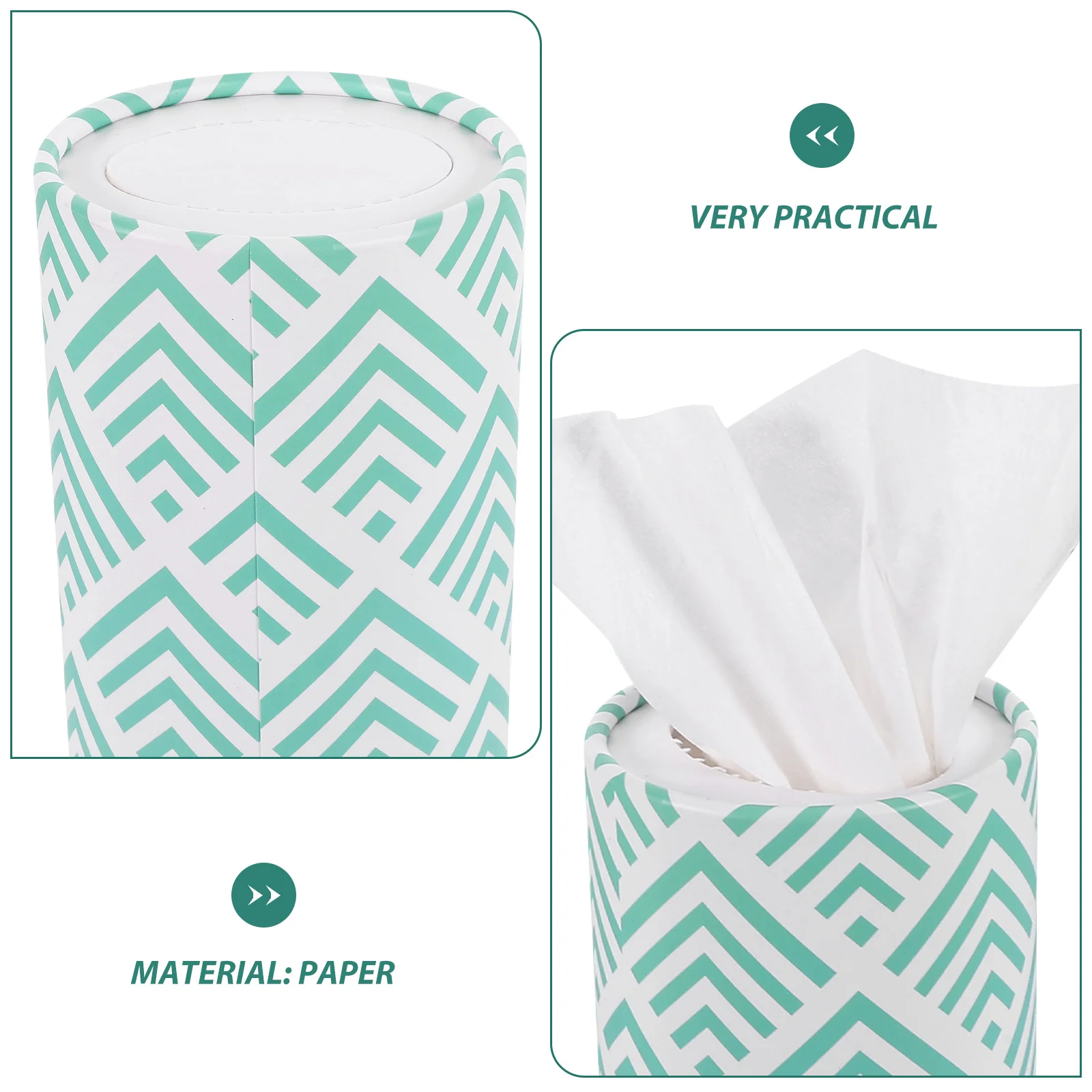 3 Pcs Cylinder Pumping Paper Facial Tissues Multi-function Car Napkin Towel Convenient Portable Box Adorable Napkins