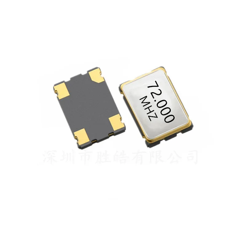 (10PCS) 7050 5X7MM Active Oscillator Crystal 72MHZ 4P