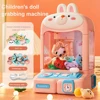 Mini Claw Machine Toy Musical Arcade Crane Grabber Double Lever Electronic Dolls Grabbing Machine with Plush Toys Balls Game Toy 3