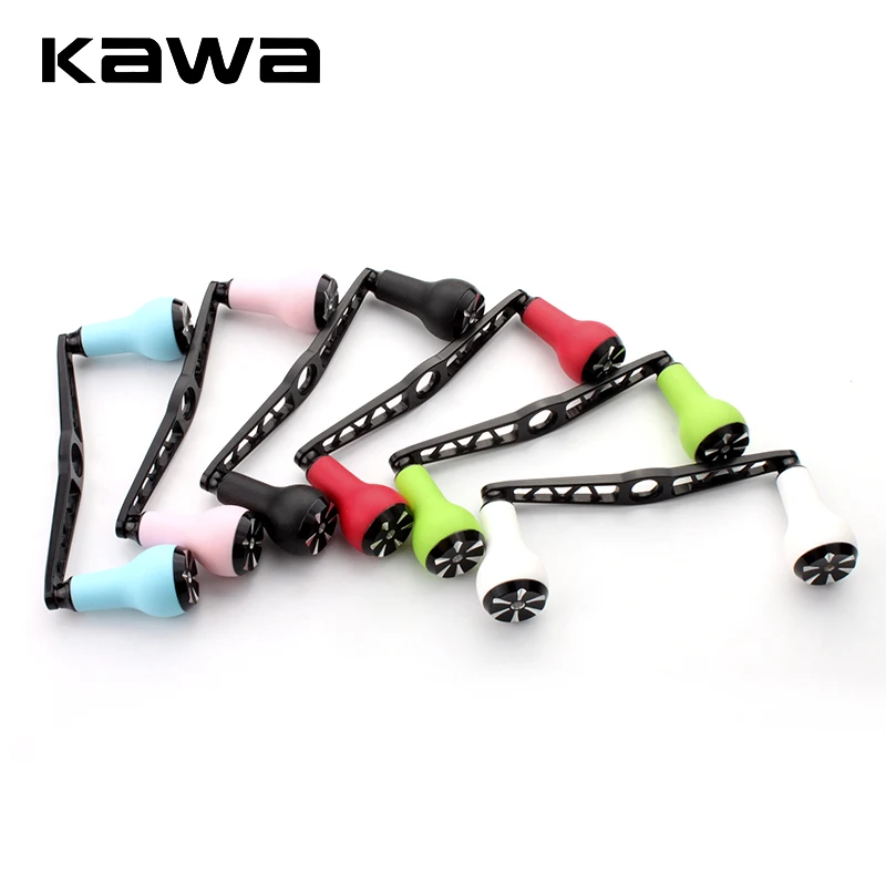 Kawa 1pc Fishing Reel Handle With TPE Knob For D/S/ABaitcasting Reel Hole Size 8*5/7*4mm Length 120mm Fishing DIY Reel Accessory
