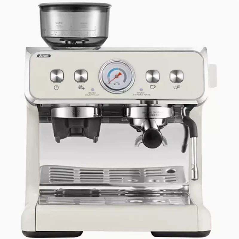 NEW 20Bar Electric Espresso Italian Coffee Maker Machine with Grinder Milk Frother Home Latté Cappuccino Capsule Barsetto BAE02S 2