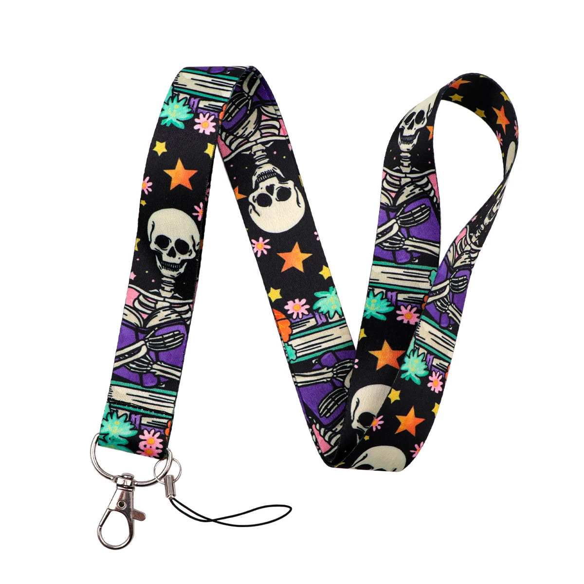 Skeleton Design Lanyard Card Holder and Badge Neck Strap