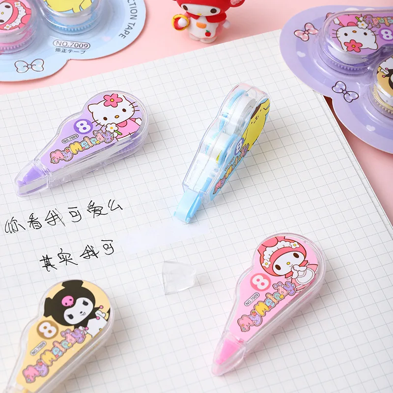Correction Tape 4pcs/set Kawaii Sanrio Cartoon Kuromi Melody Alteration tape Stationery Gift Office School Supplies
