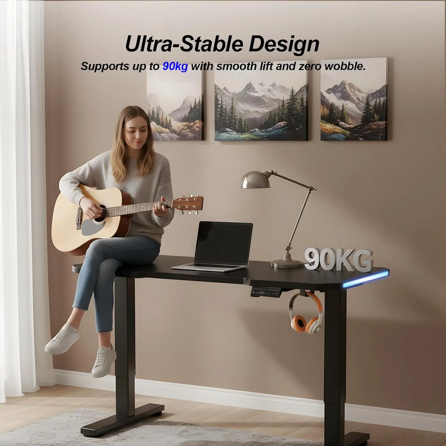 هنريز شوب طاولة مكتب كمبيوتر قابلة للتعديل