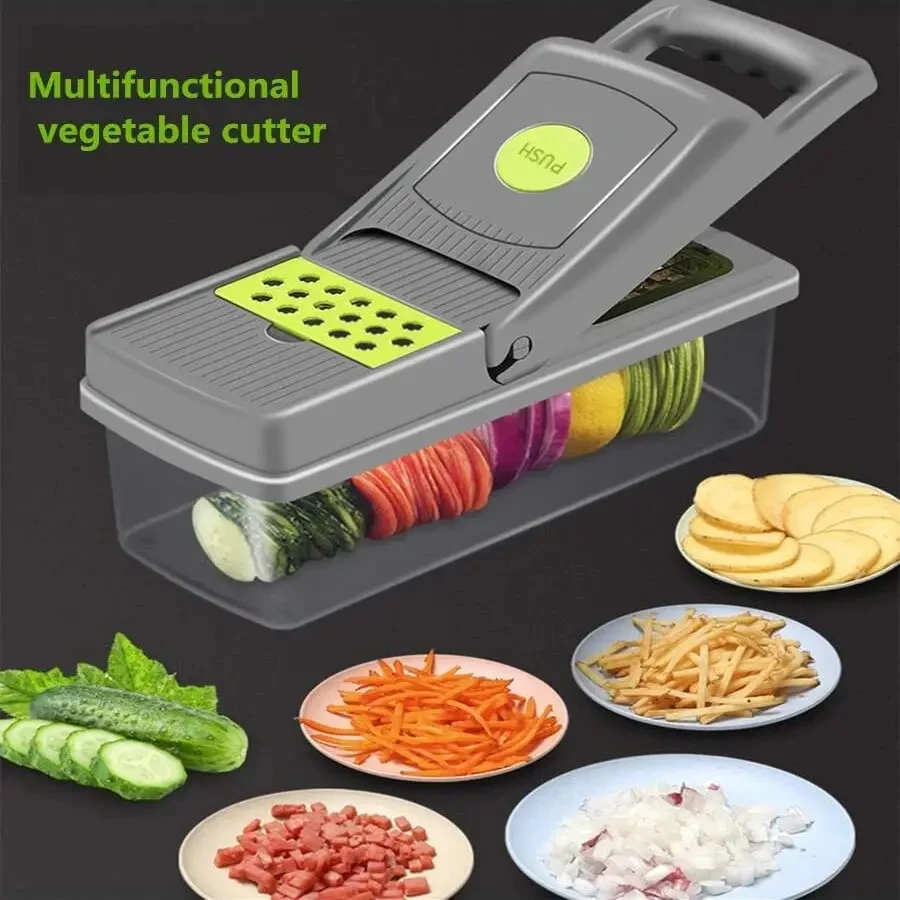 

Kitchen Multifunctional Vegetable Cutter Dicer Shredder Slicer Household Multifunctional Shredder Fruit Meat Slicer