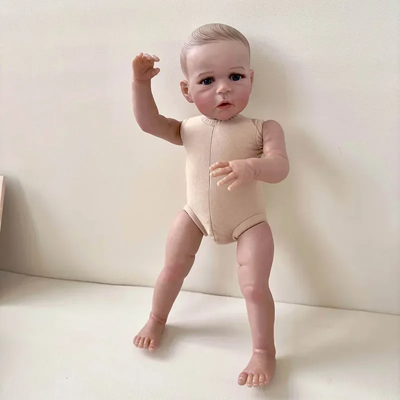 

60cm Reborn Sandie Already Painted and Assembled Toddler Lifelike Doll Soft Touch 3D Skin Art Doll