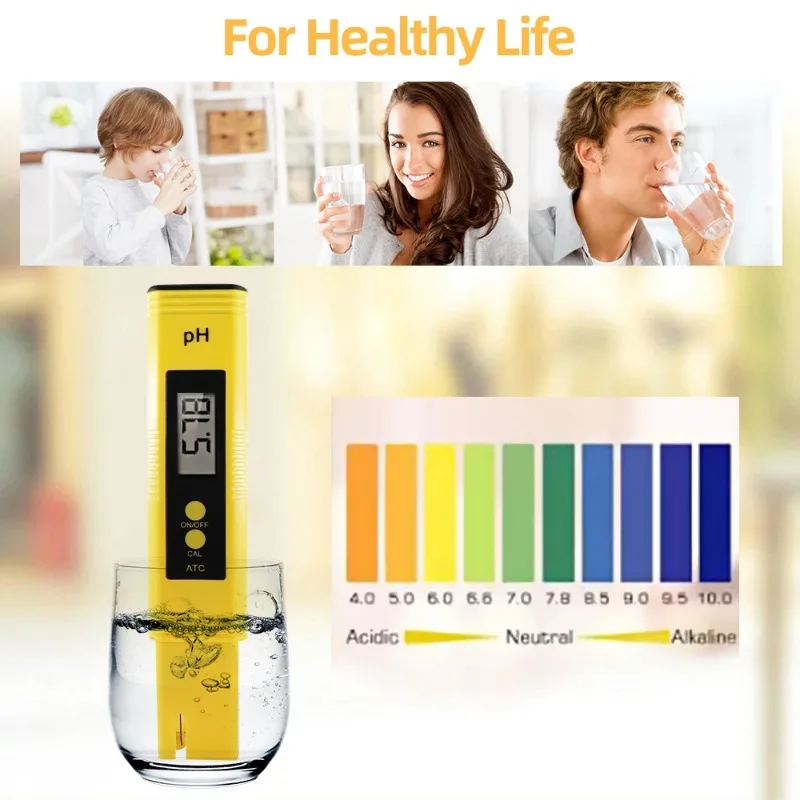 Water Quality Detector Water Tester PH Meter 0.01 With Measurement Range 3 in 1 PH tester Water Meter TDS EC Temperature