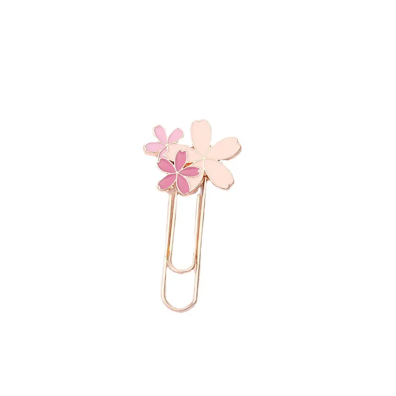metal bookmark bookmark page holder bookmark holder bookmarks stationery supplies 1pc Sakura Flowers Metal Bookmark
