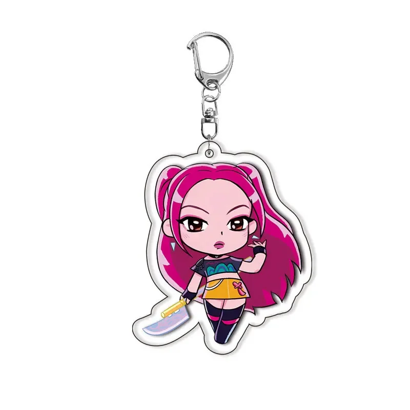Kpop Demon Hunter Huntrix Keychains – Cute Character Set