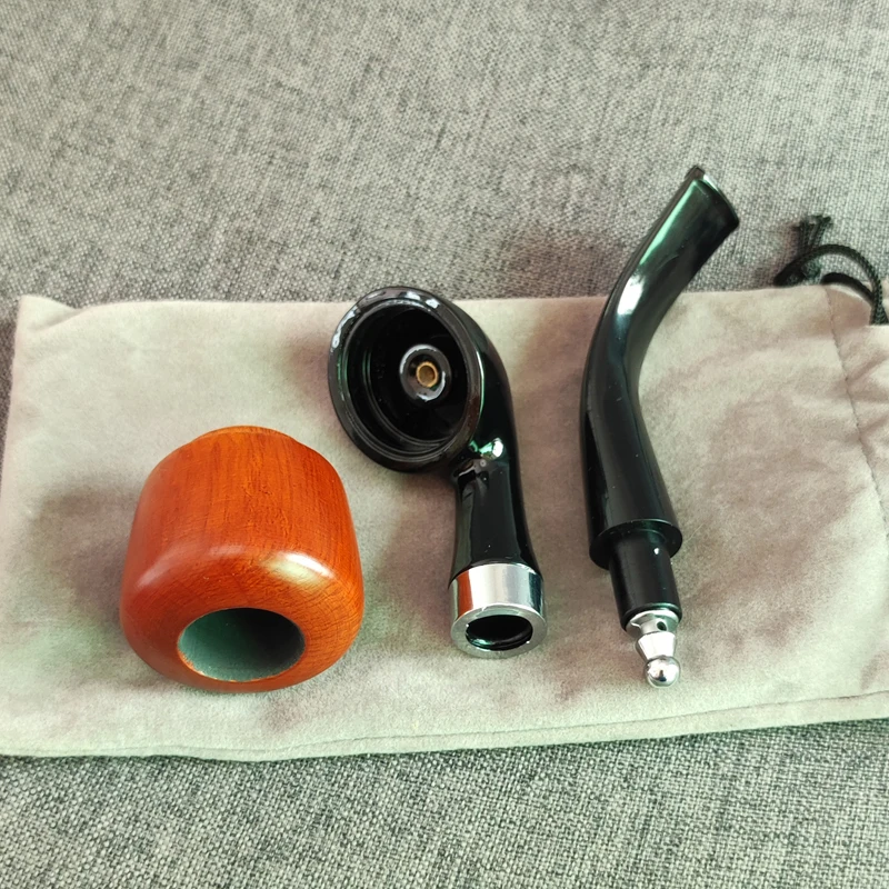 1pcs Red Wood Smoking Pipe Portable Smoking Pipes